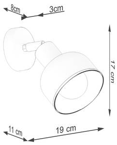 Wandleuchten Elba Schwarz