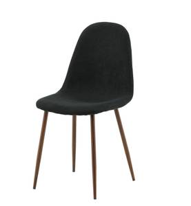 Chaise de salle à manger Polar lot de 2 Noir - Marron - 44 x 87 x 53 cm