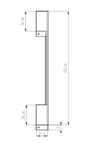 Wandleuchte Sappo 4000K Gold - Höhe: 150 cm