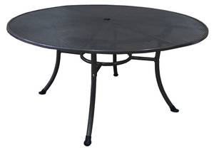 Tisch RIVO 150cm rund, Streckmetall Grau - Metall - 150 x 72 x 150 cm