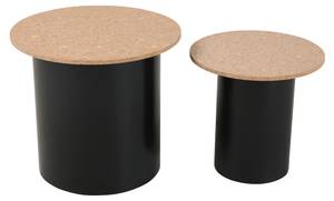 Beistelltisch CORK 2er Set Braun - Holzwerkstoff - 50 x 45 x 50 cm