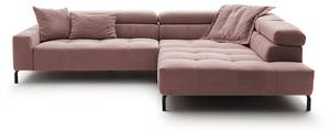 Ecksofa OHIO Pink - Armlehne davorstehend rechts - Ecke davorstehend rechts