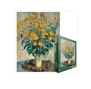 Puzzle Gartenkurbis Blumen 1000 Teile Papier - 26 x 6 x 36 cm