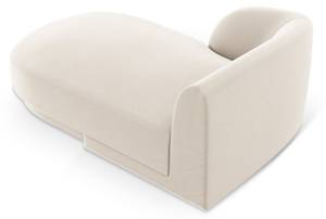 Chaiselongue MILEY Hochglanz Beige