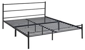 Metallbett Muz-0501 Schwarz - Breite: 167 cm