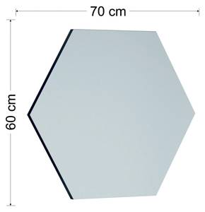 Spiegel Parvati Schwarz - Holzwerkstoff - 3 x 60 x 70 cm