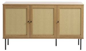 Buffet design Rinto Marron - En partie en bois massif - 140 x 80 x 40 cm