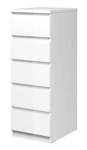 Kommode Nada Weiß - Holz teilmassiv - 40 x 111 x 50 cm
