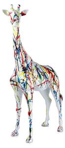 Große Harzskulptur Giraffe Kunststoff - 63 x 100 x 31 cm