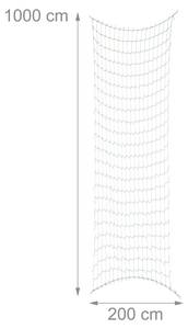 Ranknetz 200 x 1000 cm Grün - Kunststoff - 1000 x 200 x 1 cm