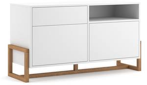 Buffet Bas Oslo Blanc - Bois manufacturé - 42 x 65 x 120 cm