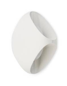 Bu Applique murale d'extérieur Blanc - Matière plastique - 16 x 16 x 9 cm