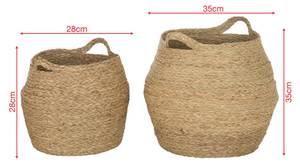 Paniers de rangement Parota (lot de 2) Beige