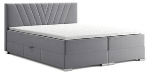 Boxspringbett Berni Grau - Breite: 166 cm - H3