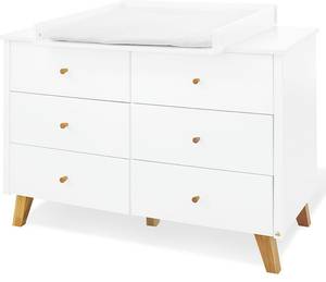 Commode à langer Pan, xl Blanc - Bois manufacturé - 140 x 101 x 78 cm