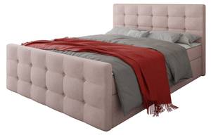 Boxspringbett Milano 1 Hellrosa - Breite: 145 cm