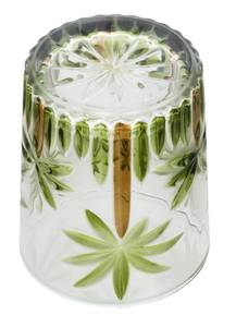 Handbemaltes Palmenkristallglas 340ML Glas - 9 x 10 x 9 cm