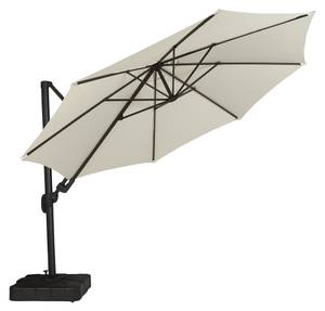 Parasol suspendu Andreas Noir - Blanc - Textile - 350 x 253 x 350 cm