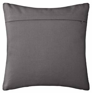 Coussin décoratif OTTO, 38 x 38 cm Gris - Fibres naturelles - 38 x 2 x 38 cm