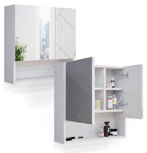 Armoire de toilette Irma blanc brillant Blanc brillant