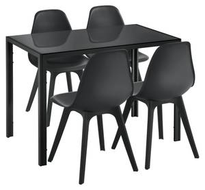 Set de Table à 4 Chaises Stathelle Noir