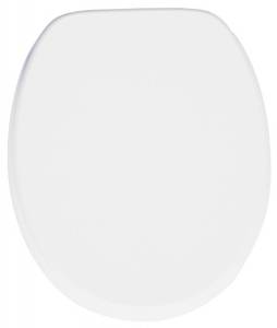 WC-Sitz mit Absenkautomatik Weiß Weiß - Holzwerkstoff - 38 x 6 x 47 cm