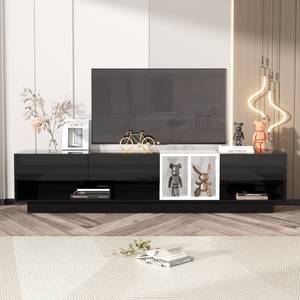 Buffet TV Neptunus Ⅵ Noir - Noir brillant - Blanc