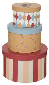 Set aus 3 Dosen CIRCUS Metall - 15 x 25 x 25 cm