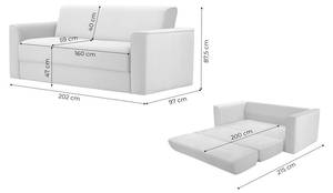 3-Sitzer Schlafsofa Jules Creme