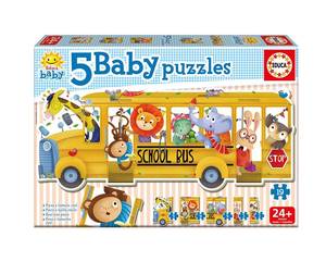 Puzzle Schulbus Papier - 25 x 5 x 35 cm