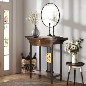 Table Console Dominus Marron - Bambou - 32 x 82 x 82 cm