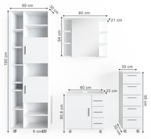 Badmöbel Set Ilias 31057 21 x 64 cm