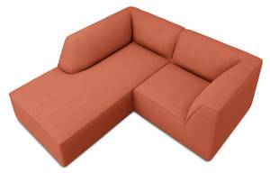 Ecksofa RUBY 3 Sitzplätze Hochglanz Rot