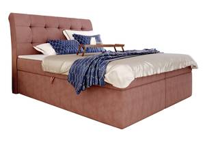 Boxspringbett DOLOREZ Altrosa - Breite: 150 cm