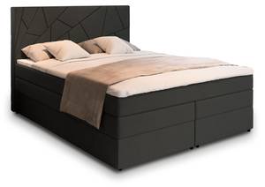 Boxspringbett TRANI Schwarz - Breite: 180 cm