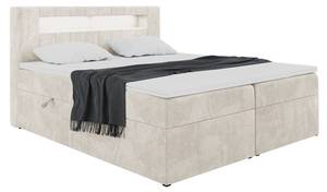 Boxspringbett Aspin Creme - Breite: 140 cm - H3