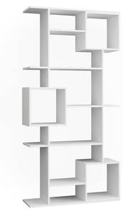 Etagère blanc Cube Blanc - Bois manufacturé - 92 x 187 x 29 cm