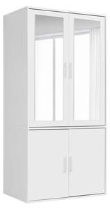 Kleiderschrank Der Grenzenlose II Weiß - Breite: 90 cm - 4 Türen