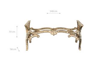 Socle de table en Fonte Antique 148 x 70 cm