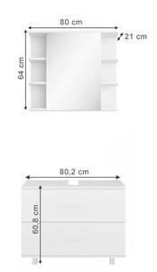 Mobilier de salle de bains Ilias Blanc