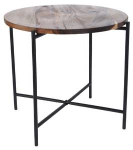 Beistelltisch Couchtisch Metall mit Schwarz - Holzwerkstoff - 45 x 38 x 45 cm