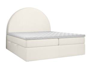 Boxspringbett Half Moon Creme - Breite: 200 cm