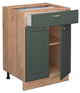 Küchenunterschrank Fame-Line 45412 Braun - Grün - Holzwerkstoff - 60 x 82 x 60 cm