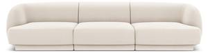 Sofa MILEY 3 Sitzplätze Hochglanz Beige