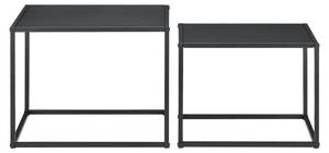 Lot de 2 Tables Basses Archsum Noir - Métal - 45 x 35 x 35 cm