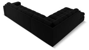 Ecksofa JUSTIN 5 Sitzplätze Schwarz