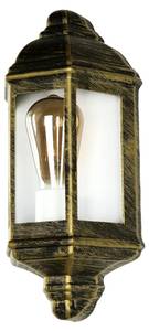 Außen Wandleuchte LIVORNO Gold - Graumetallic - 17 x 36 x 9 cm