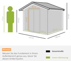 Gerätehaus 845-031YG Hochglanz Grün