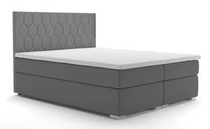 Boxspringbett PILO Grau - Breite: 140 cm - H4