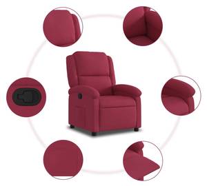 Fauteuil inclinable 3032268-2 Brun rouge